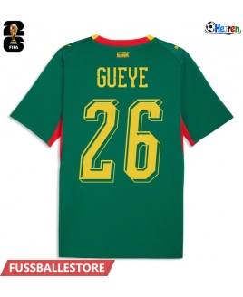 Günstige Senegal Pape Gueye #26 Auswärtstrikot WM 2026 Kurzarm